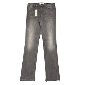Divine Rights of Denim Slim Straight Jeans 30 (31x31.5) Gray Denim Stretch Women